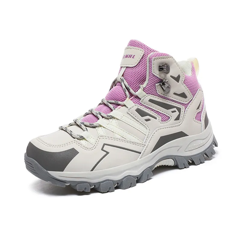 Hiking Same High-top Outdoor Shoes Sneaker - Purple