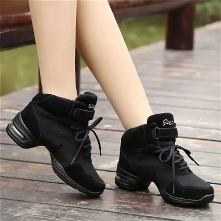 Mesh Dance Shoes For Women Square Soft-soled