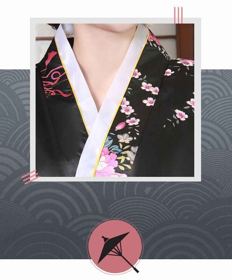 New Summer Silk Cherry Blossom Nightdress Home Wear