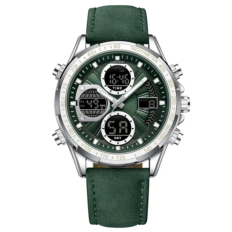 Alloy Leather Men's Business Watch Luminous Waterproof