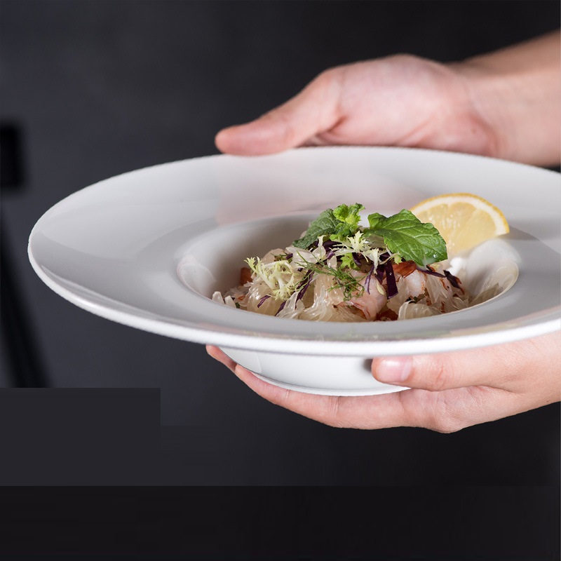 Western Soup Plate Hotel Round Ceramic Tableware - Image 5