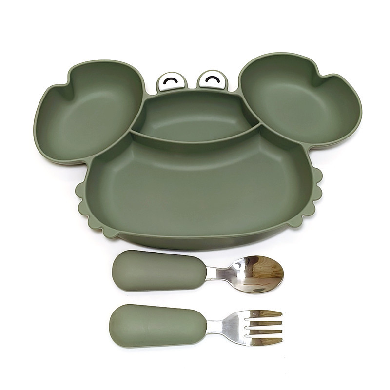 All-in-one Compartmented Feeding Tray For Baby Food