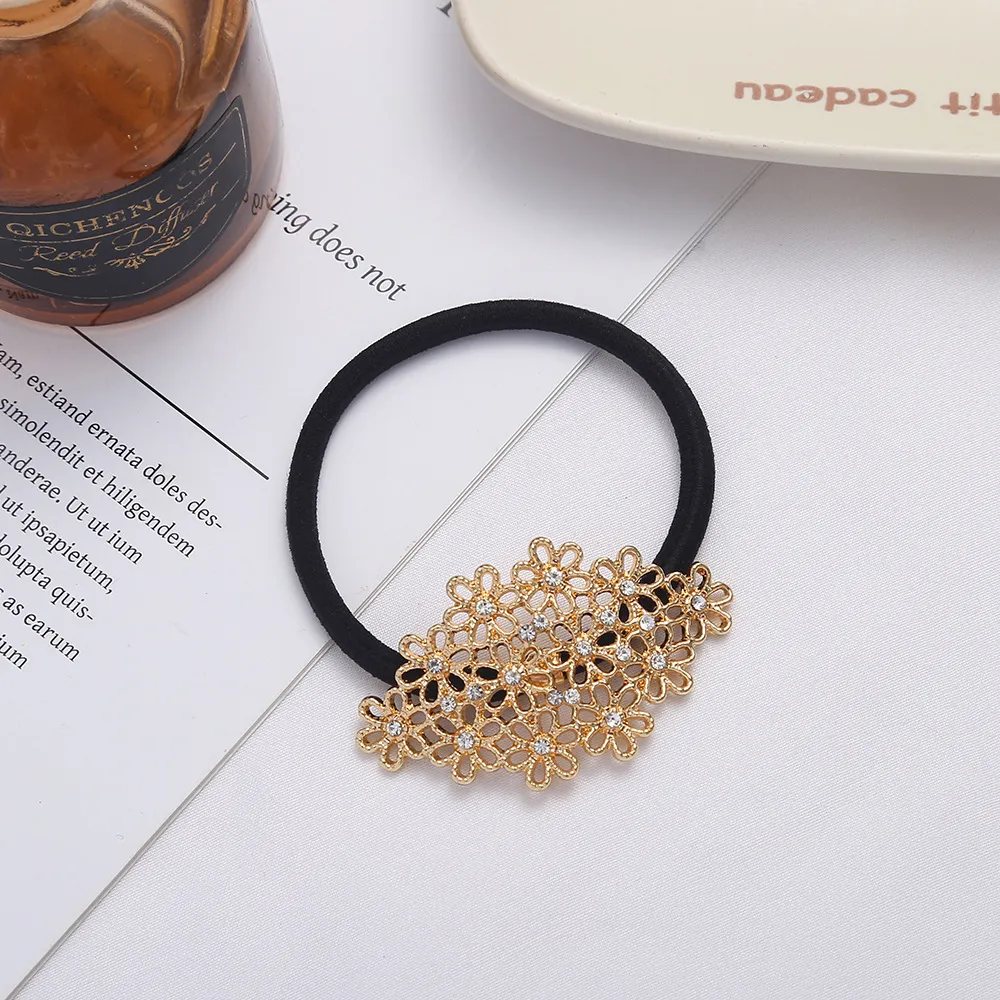 Elegant Japanese And Korean Trendy Plant Flower Headwear Fashion - Gold