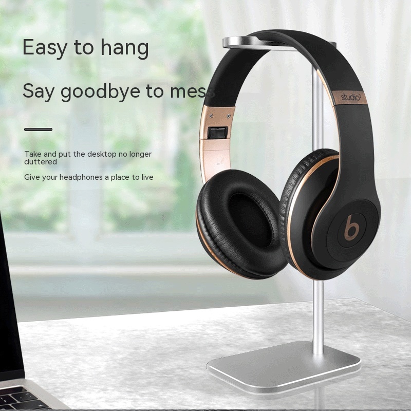 Desktop Aluminum Alloy Head-mounted Headphone Bracket - Image 4