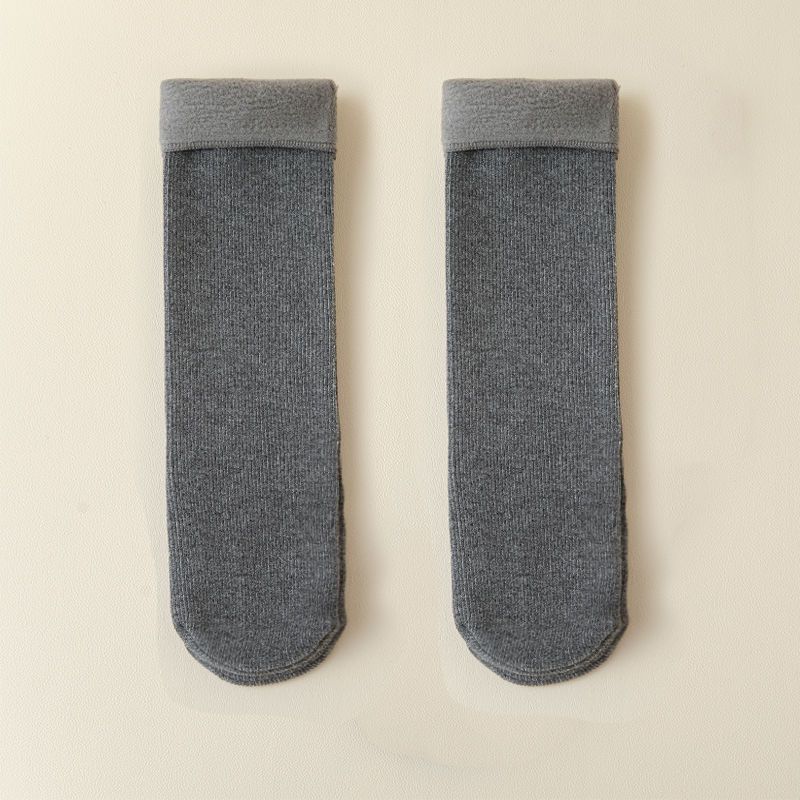 Fleece-lined Warm Elderly Winter Men Room Socks - Image 2