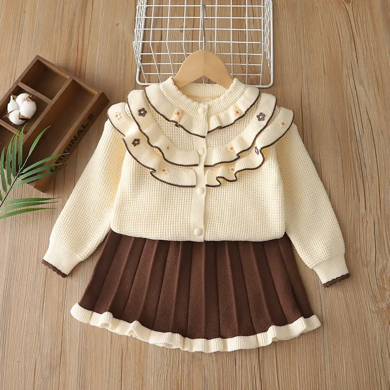 Knitted Cardigan With A Round Neck