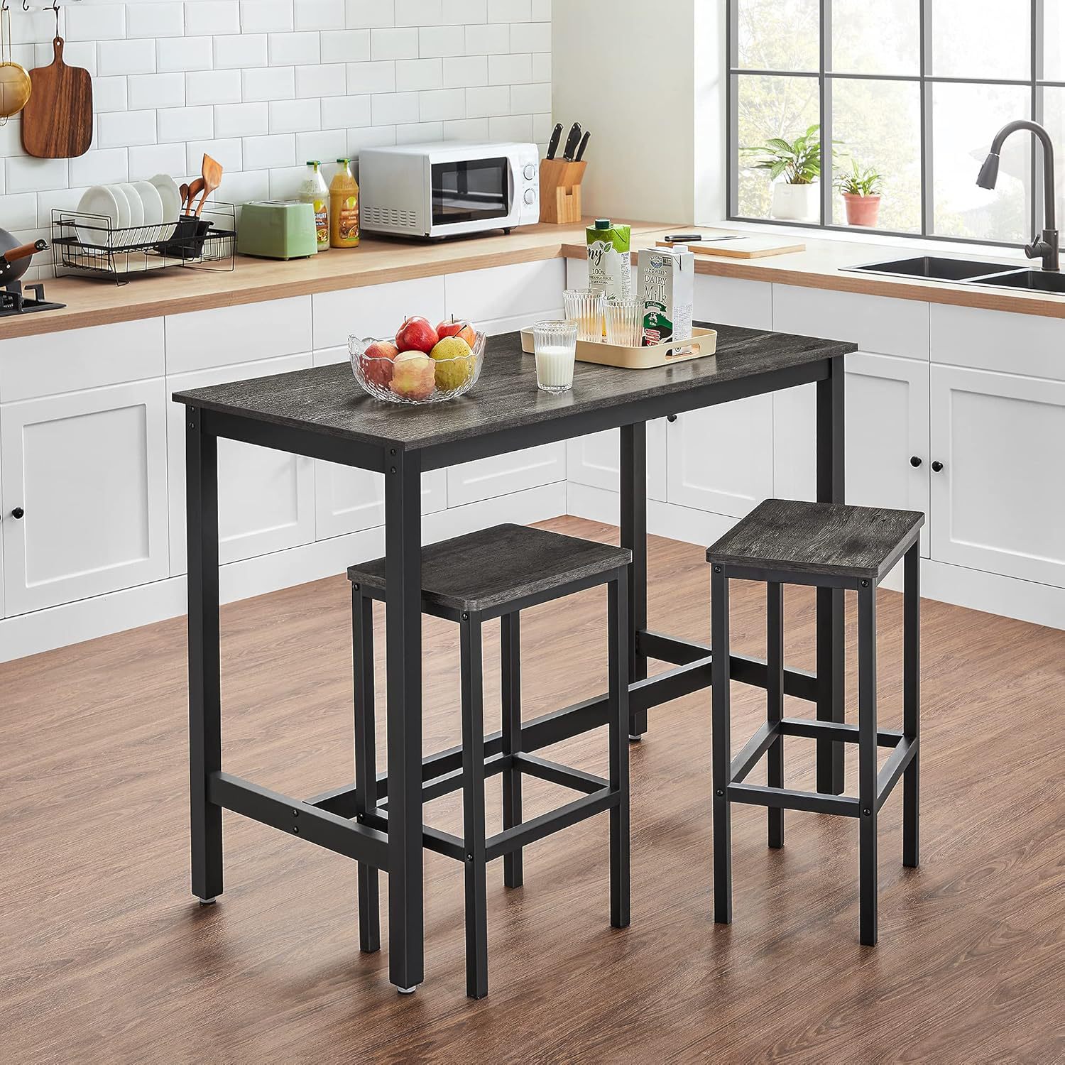 Modern Minimalist Steel-frame Bar Stool