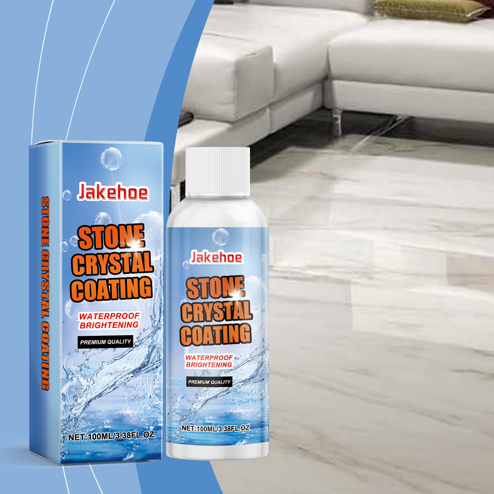 Jakehoe Stone Gloss Coating Crystal Agent Brightener