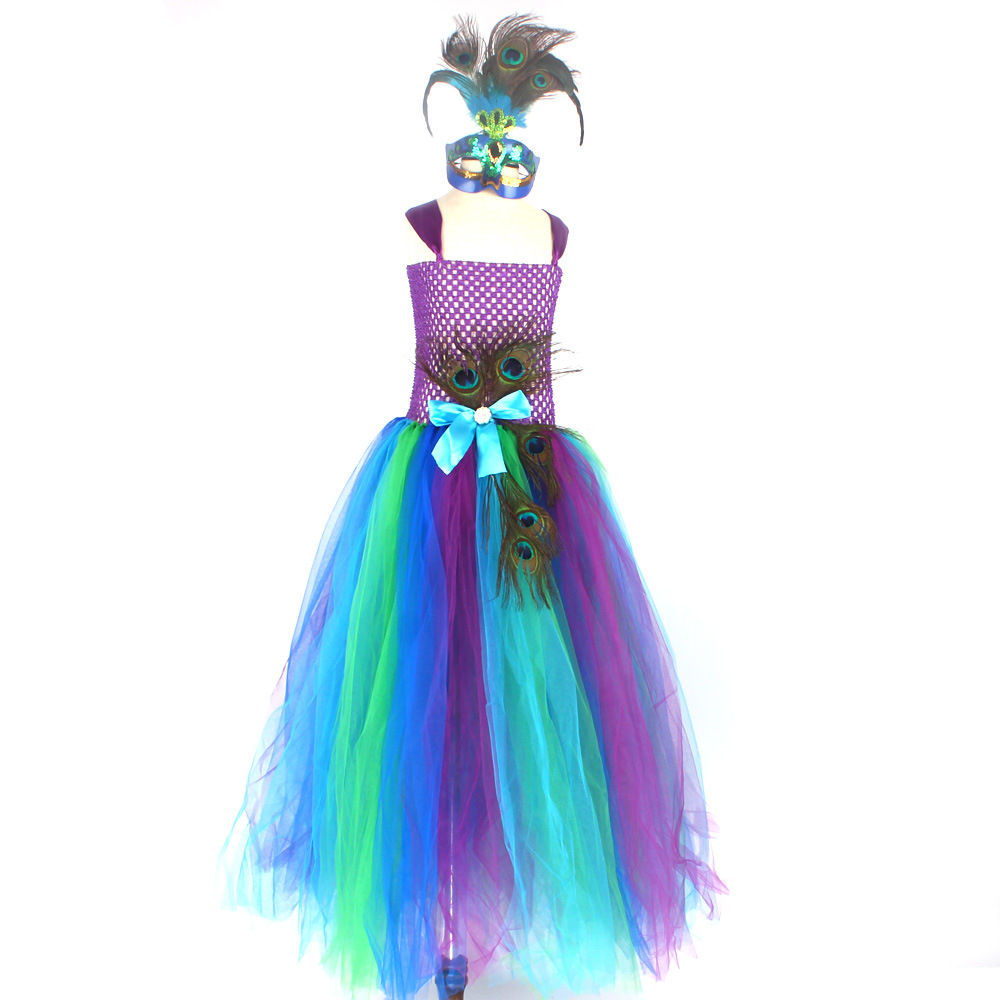 Girls Fashion Mesh Puff Dress Set