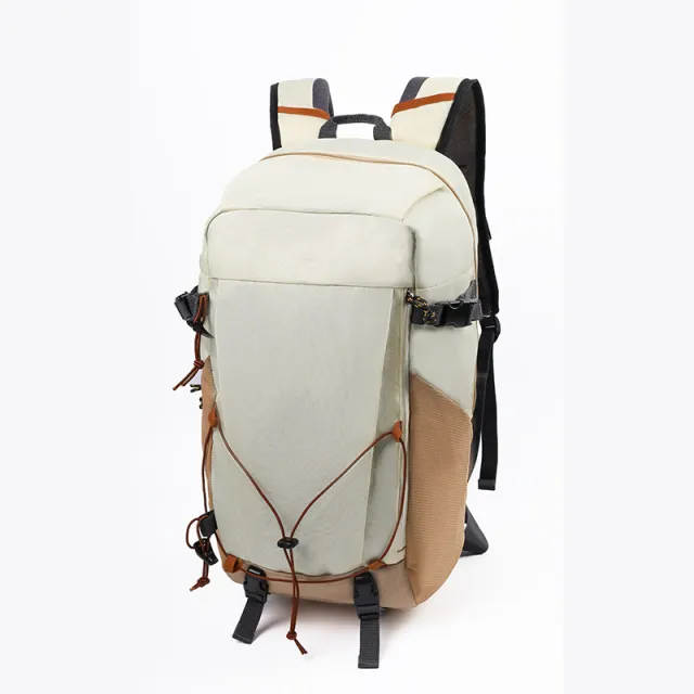 Large Capacity Waterproof Travel Riding Backpack Khaki - Shop at LoveMi