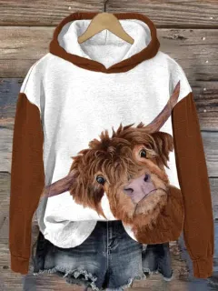 Haunted House Bull Head 3D Sweater Hoodie - Yn583 Wt - View 1