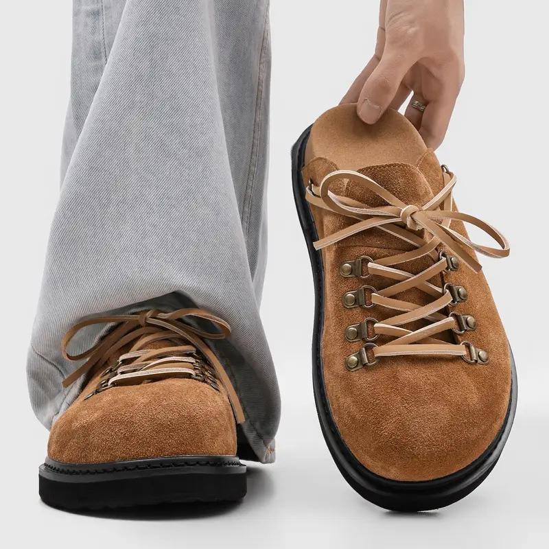 Outdoor Casual Versatile Mule Shoes Slip-on Height-increasing