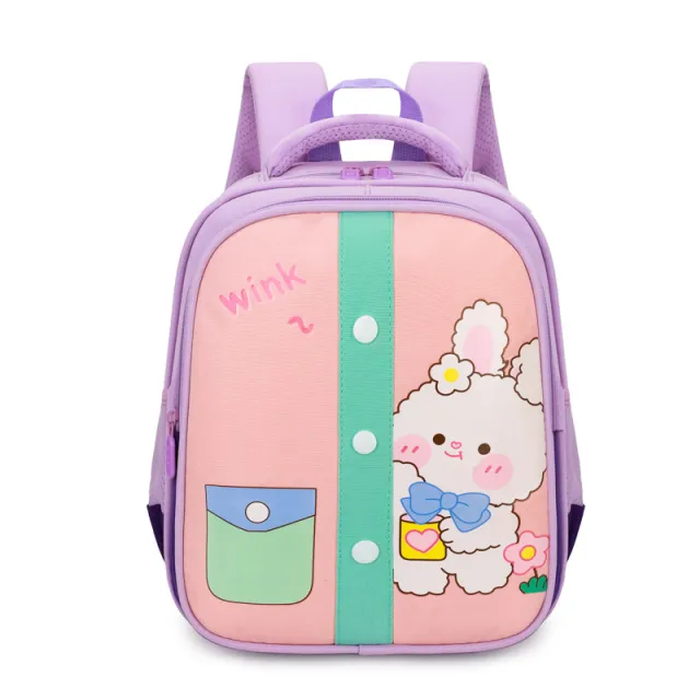 Children Portable Burden Alleviation Casual Trend Dinosaur Backpack Purple - Shop at LoveMi