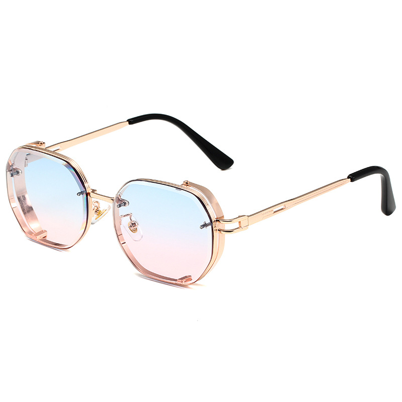 Gold Frame Blue Pink