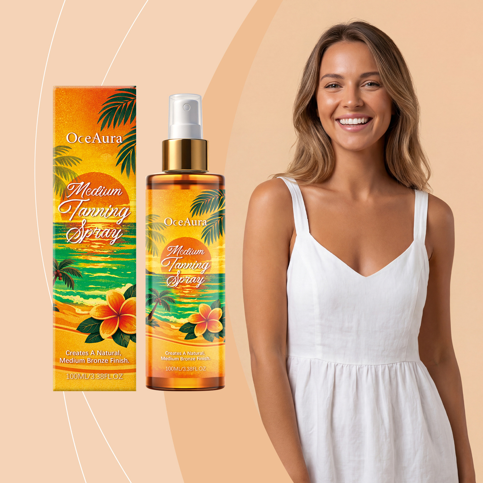 Even-Toning Darkening Spray For Summer Outdoor Use To Enhance Tanning