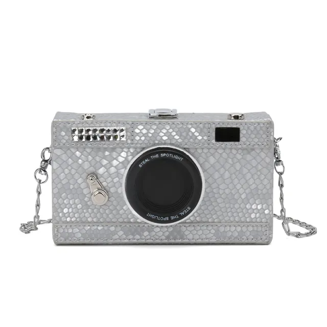 Women's New Stylish Single Shoulder Bag With Personality Chain White - Shop at LoveMi