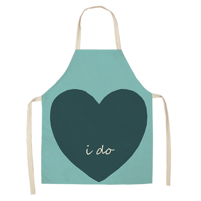 Title 6, Red Lip Letters Apron Used In Kitchen Home Clea...