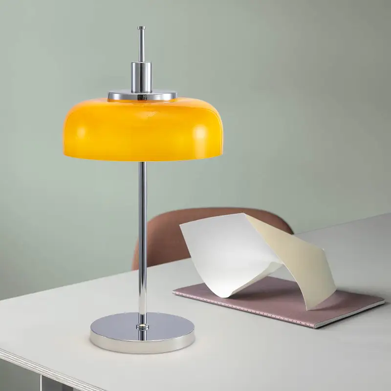 Table Retro Bedroom Creative Glass Lamp