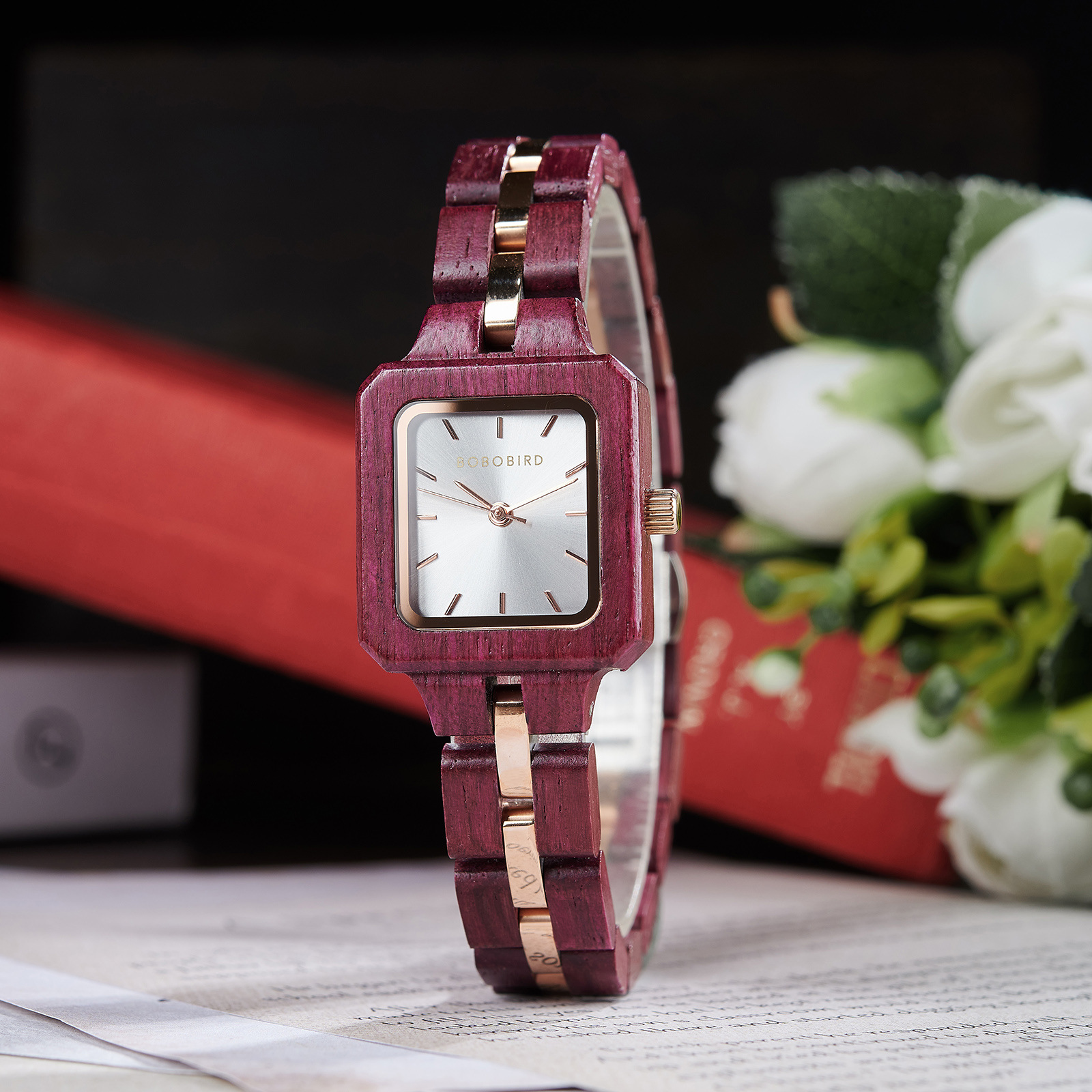 Wooden Watch Womens Three-Color Quartz Watch 2