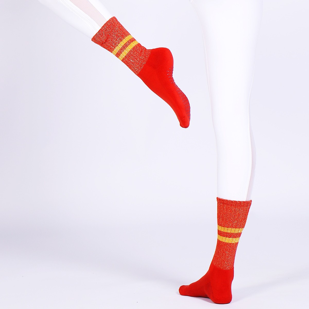 Women's Autumn And Winter Long Tube Terry Non-slip Aerobics Socks