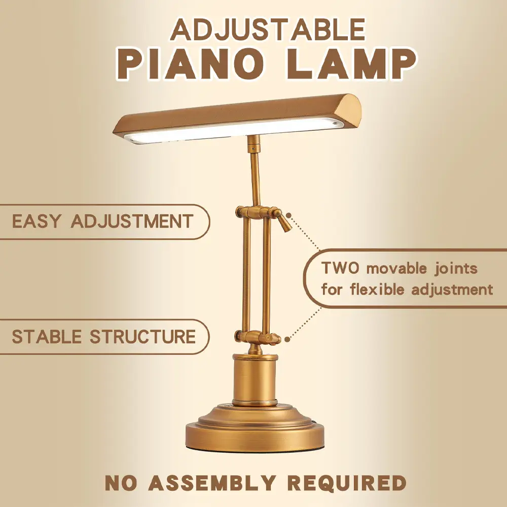 Classical Piano Practice Touch Dimming Eye Protection Music Spectrum Table Lamp