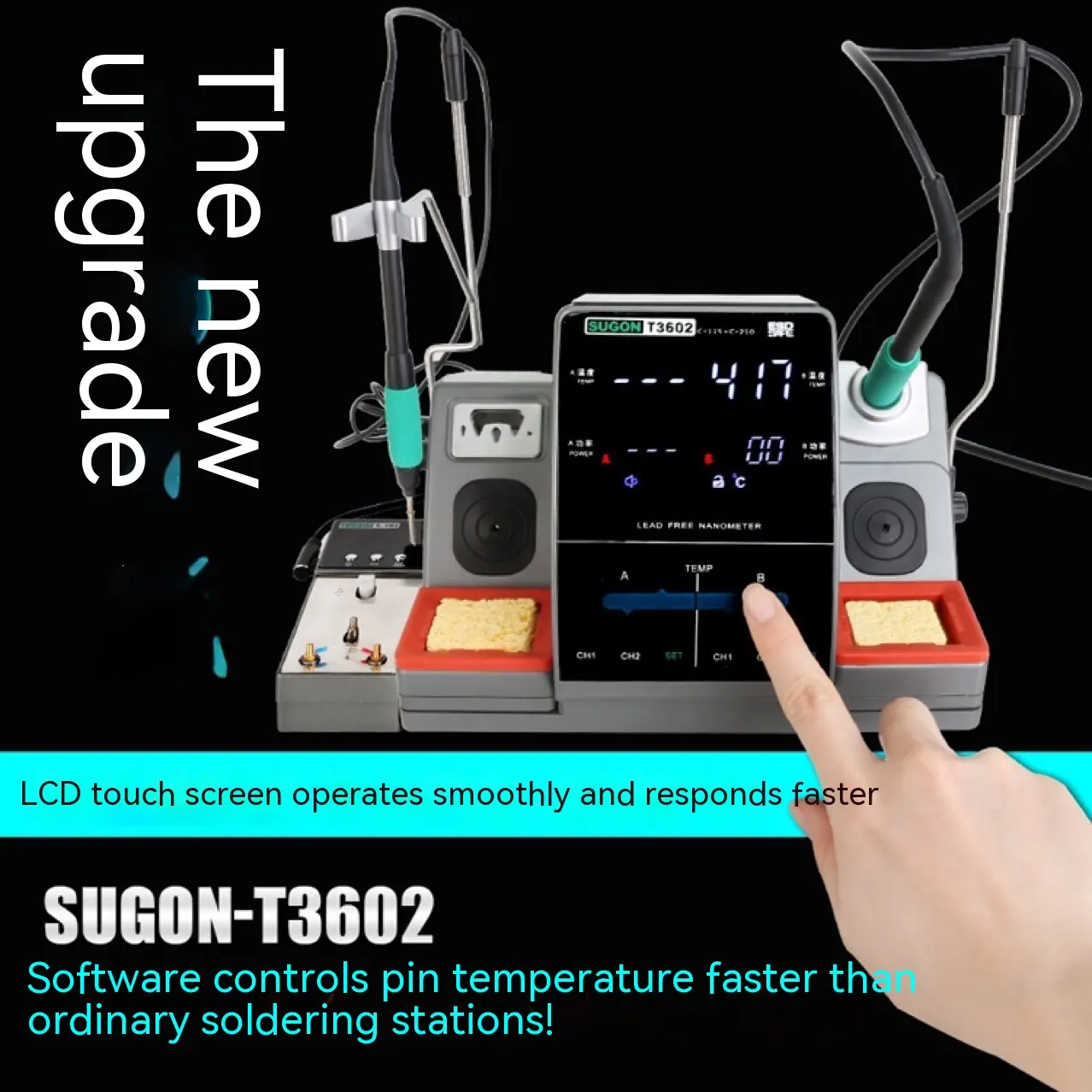 Thermostatic Digital Display Soldering Iron Station 2-in-1