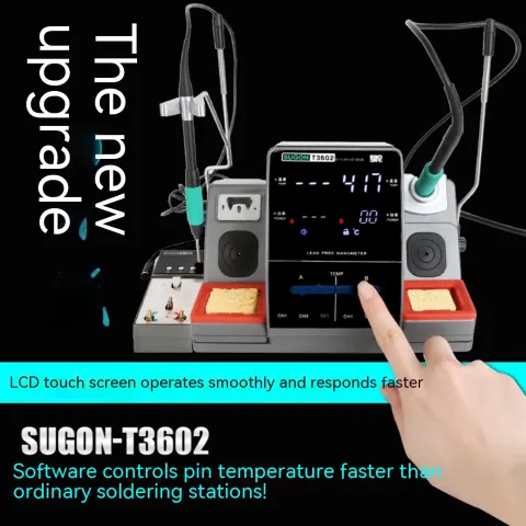 Thermostatic Digital Display Soldering Iron Station 2-in-1