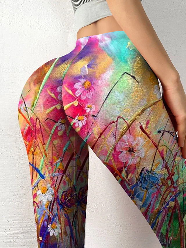 Title 6, Positioning Flower Bottoming Sports Yoga Pants ...