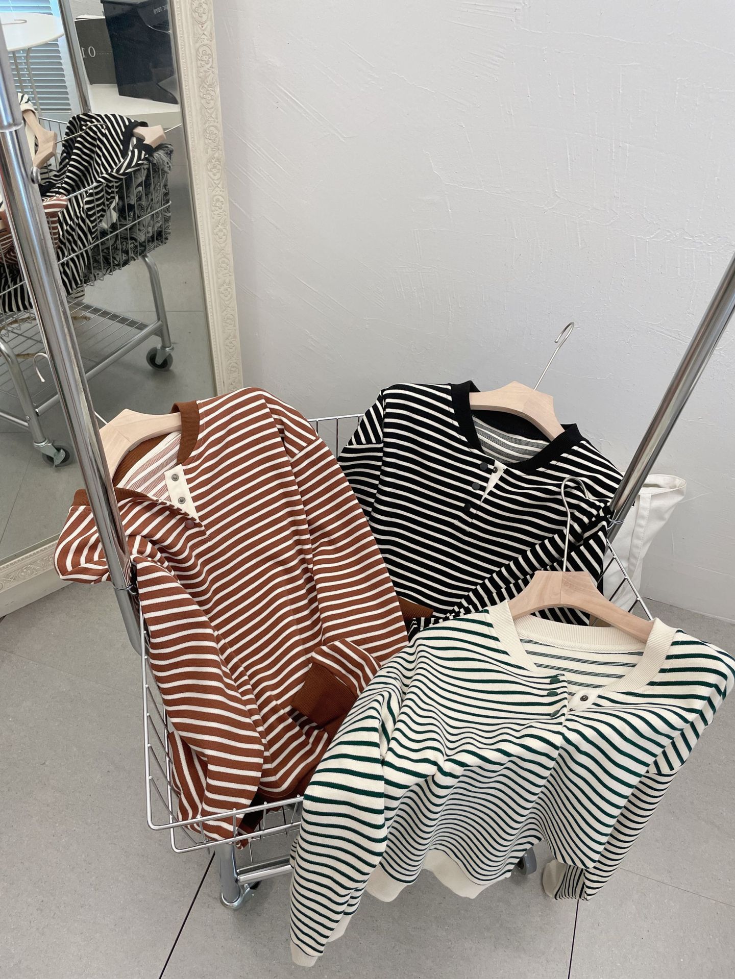 Crew Neck Casual Striped Lazy Pullover Sweater