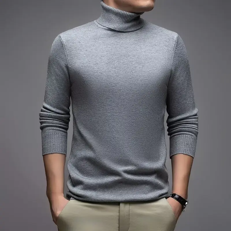 Knitted Shirt With Collar And Base Thick