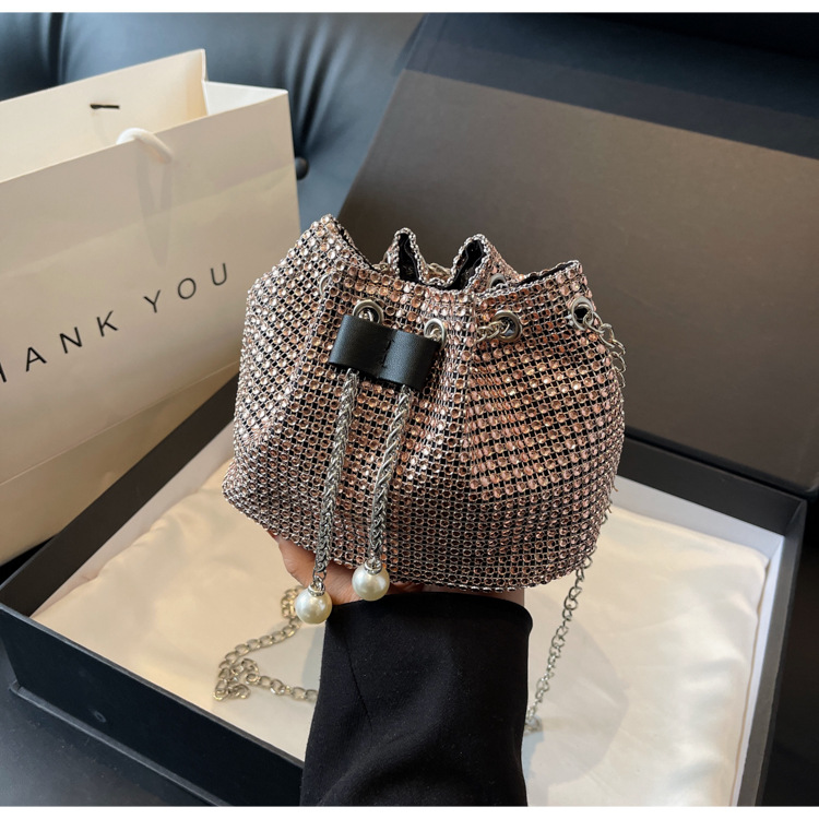 Women's Crossbody Rhinestone Bucket Bag — foto 12