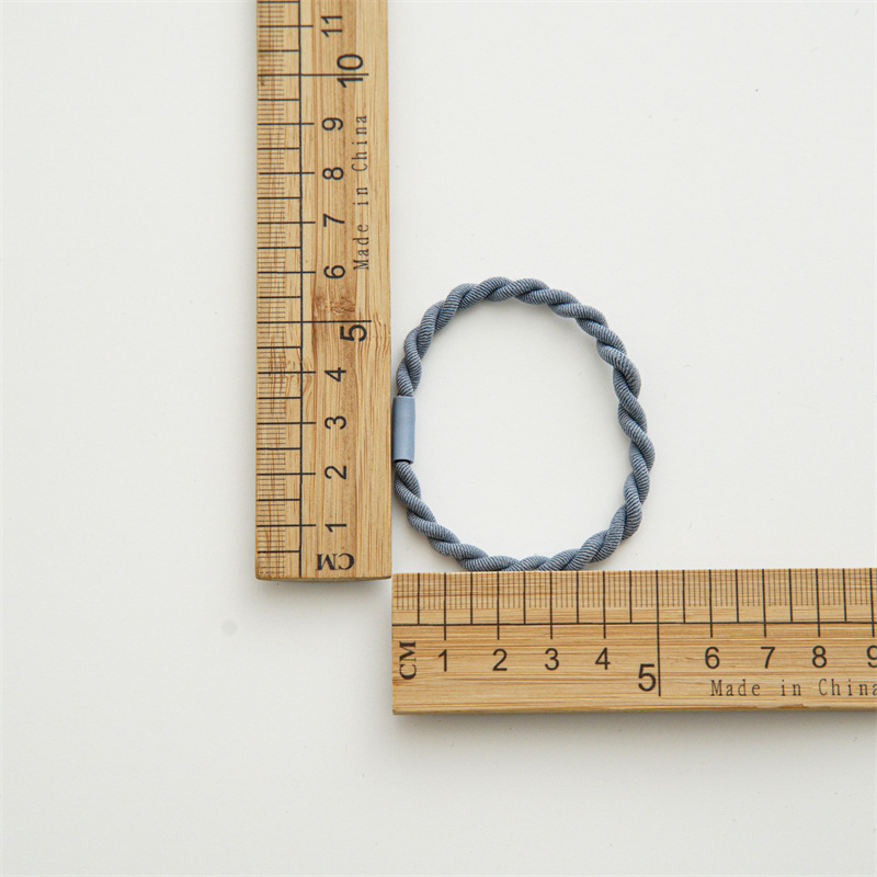 Summer Highly Elastic Rubber Band Women's Hair Rope Headdress Simple Woven Headband Durable