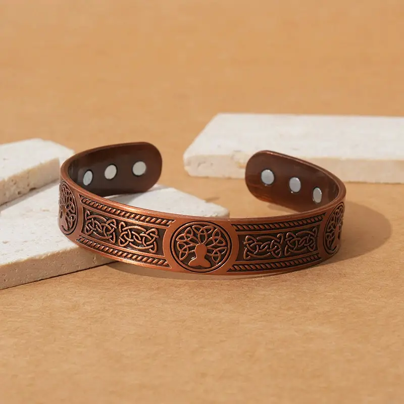 Energy Magnet Bracelet And Ring Set Retro Style Jewelry For Couples Men And Women