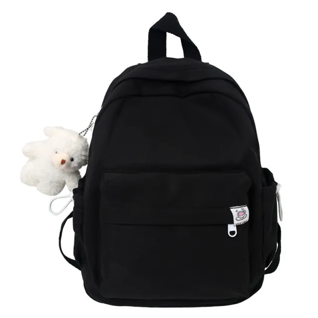 Women's Candy colored Personalized All match Simple Backpack Black - Shop at LoveMi