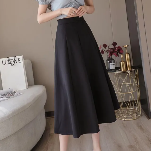 Fashion Personality Women's Pleated Sheath Skirt Black - Shop at LoveMi