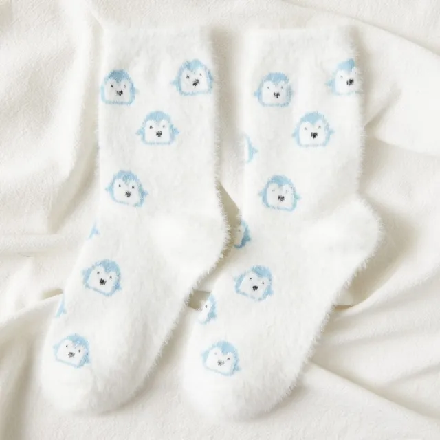 Women Plush Home Sleeping Socks Mink Velvet Bird - Shop at LoveMi
