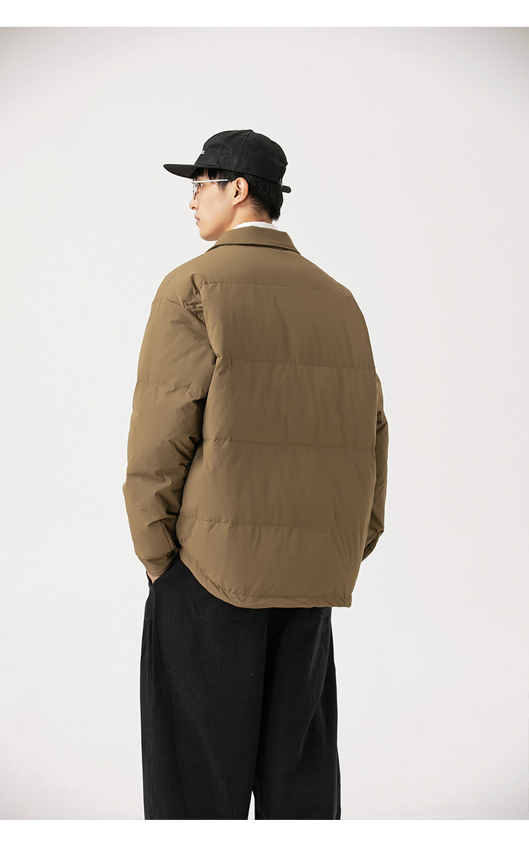 Men's Fashionable Waterproof Light Shirt Down Jacket