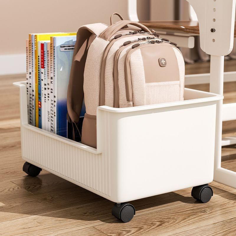 Wheeled Mobile Shelving Storage Basket