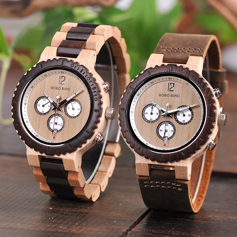 R08 Classic Wooden Analog Quartz Watch