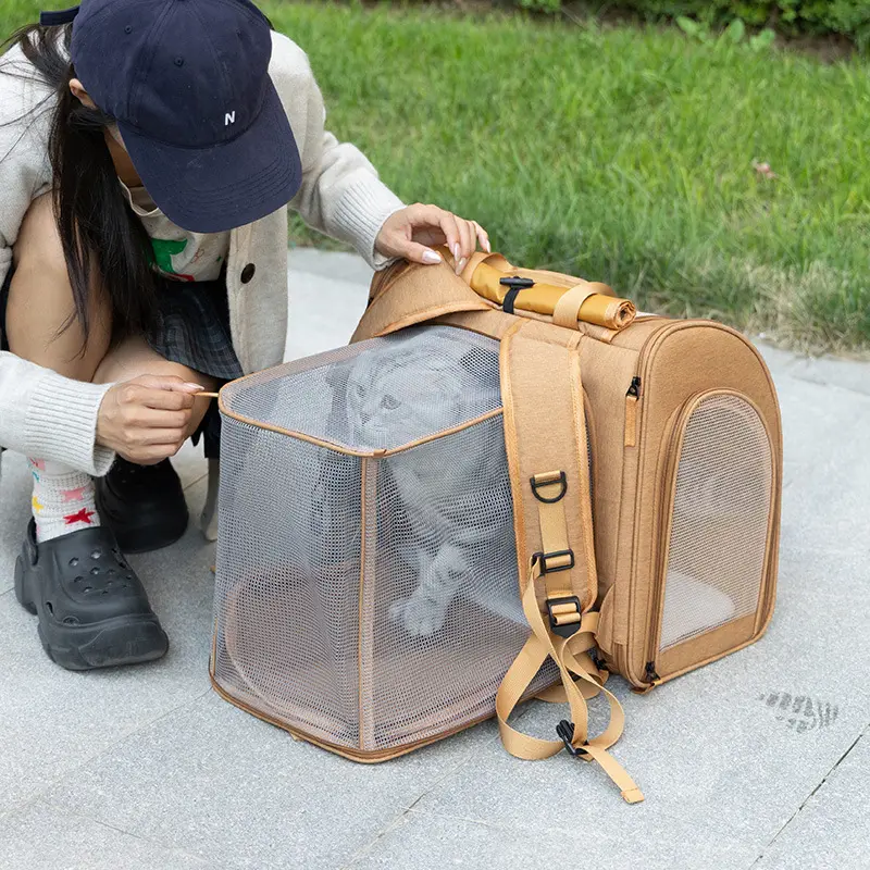 Portable Expandable Dual-Shoulder Pet Backpack