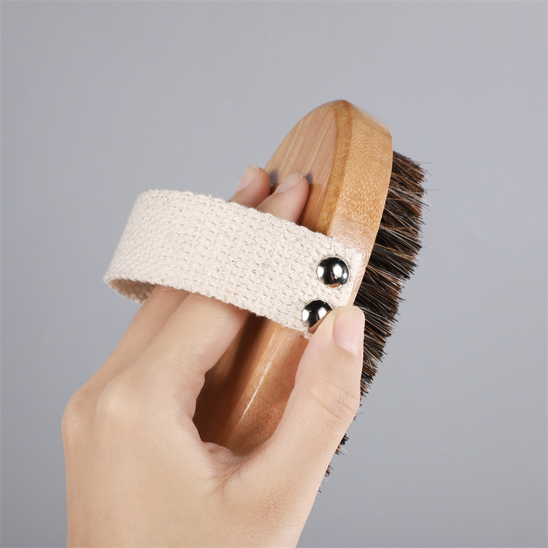 Bamboo Bristle Foam Nail Hand Brush