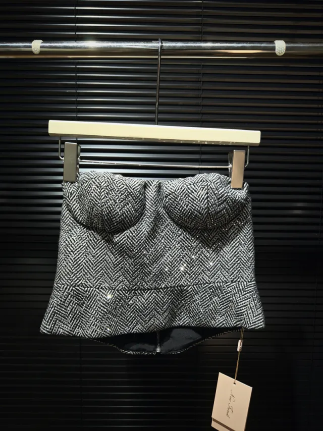 Four piece Suit With Tube Top Shorts And Short Skirt Tube Top - Shop at LoveMi