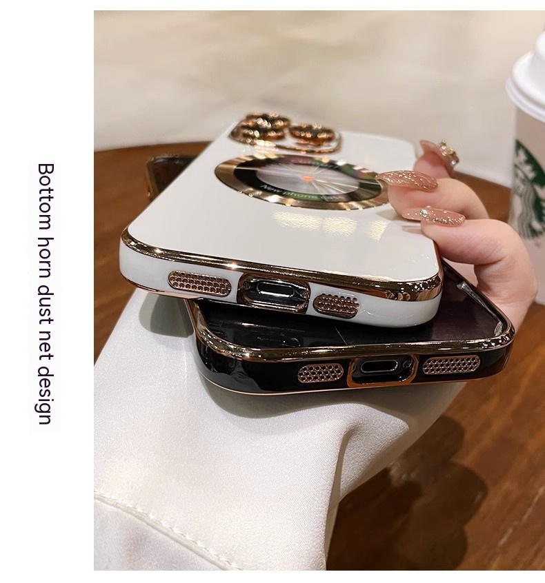 Electroplated 6D Phone Case Magnetic Magnifying Glass Protective Cover - Image 6