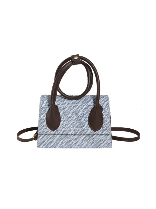Summer New Fashion All match Messenger Bag Advanced Texture Women Blue - Shop at LoveMi