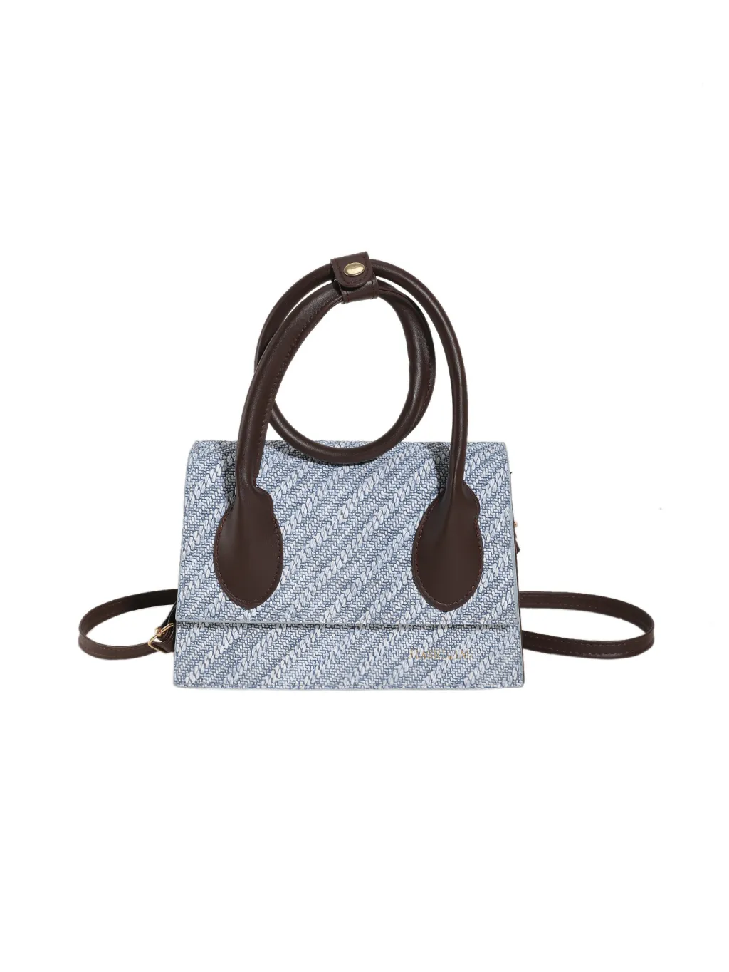 Summer New Fashion All-match Messenger Bag Advanced Texture Women - Blue