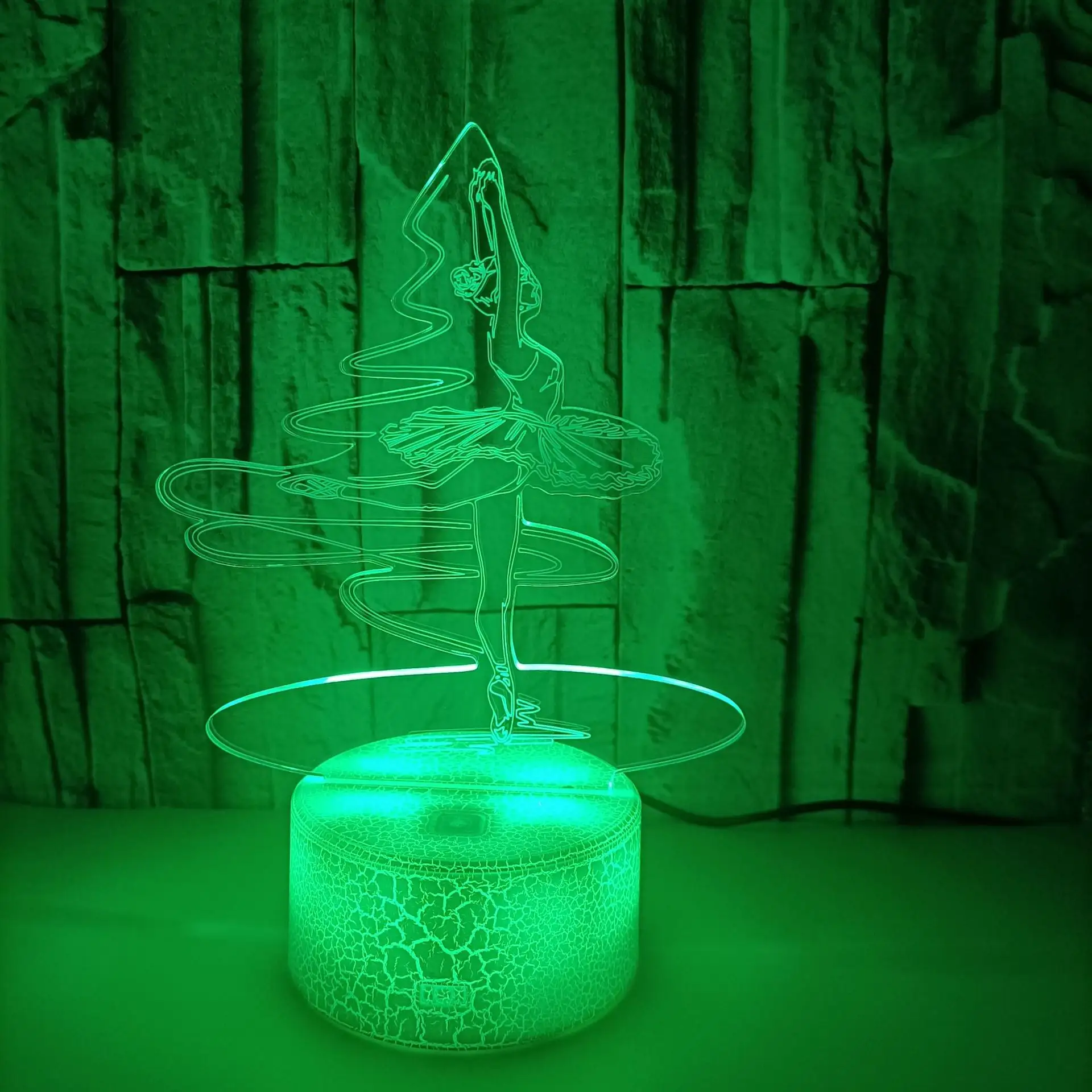 Colorful Creative Gymnastics Gift 3D Table Lamp