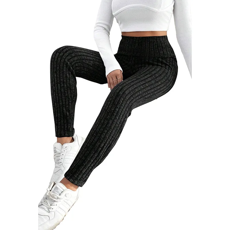Women's Casual All-match Solid Colour High Waist Tight Leggings - Lc761454 P2