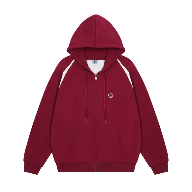 American Retro Hooded Sweater For Girls Loose And Lazy Style Red - Shop at LoveMi