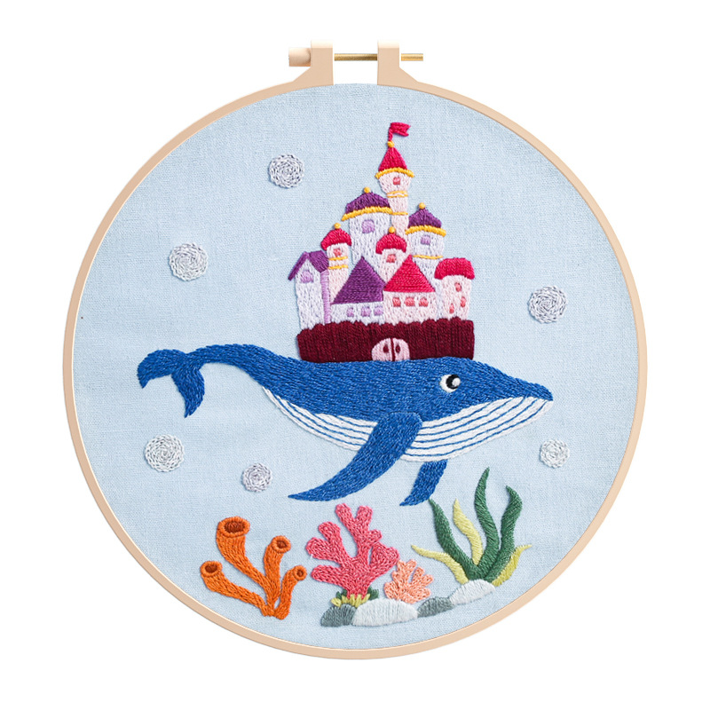 No embroidered frame fish