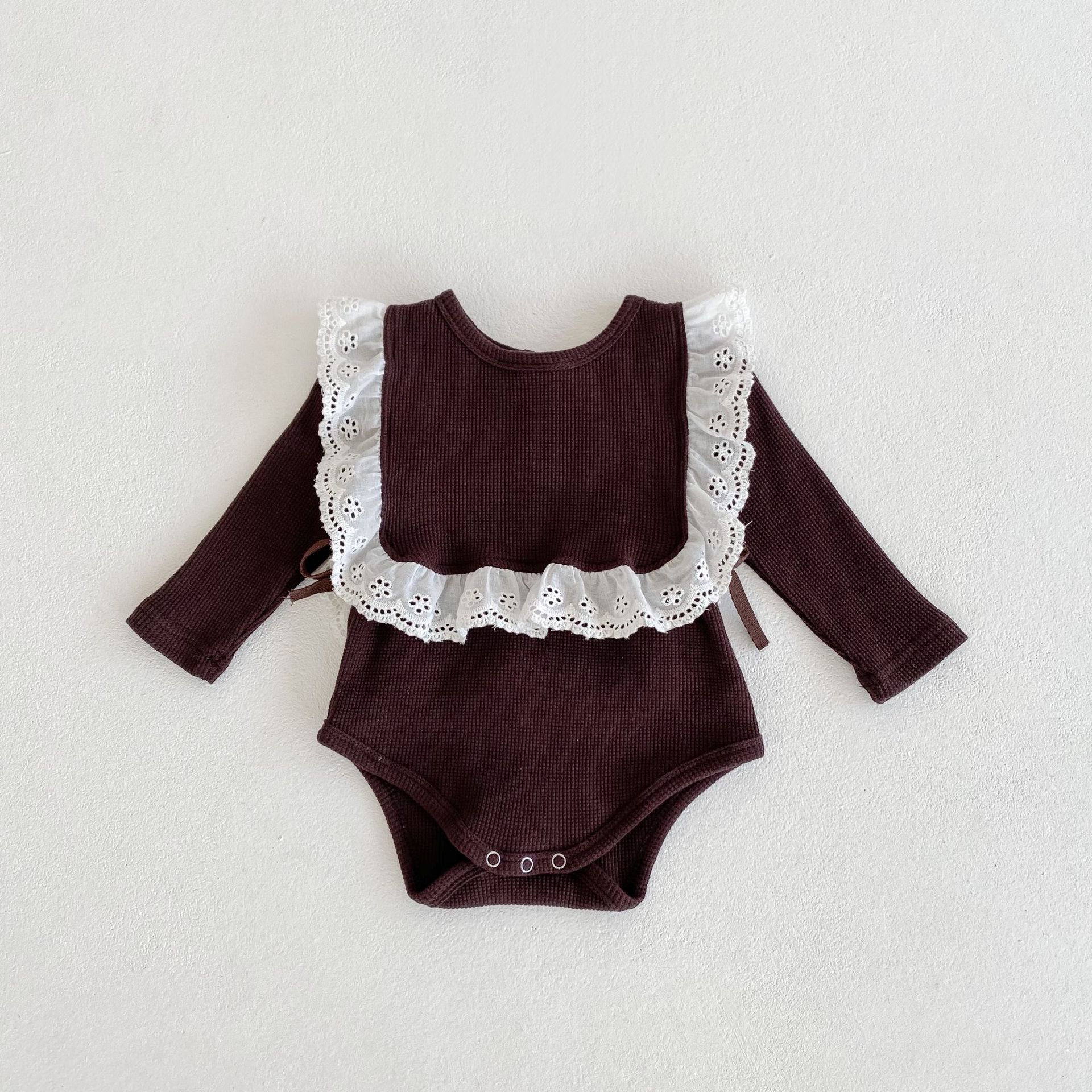 Title 19, Herfst effen driehoekige babybody, zacht en com...